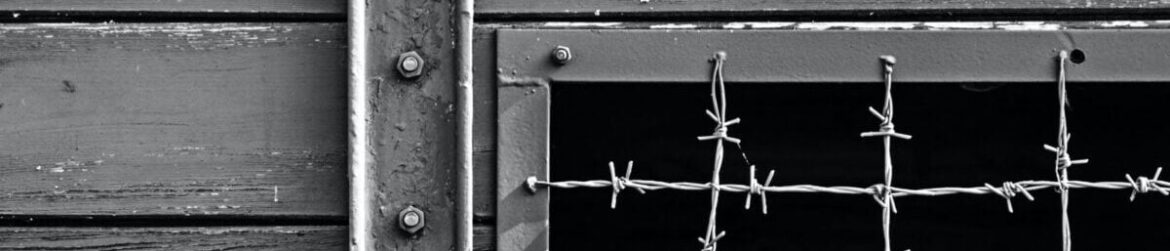 krata w oknie więzienia wojennego